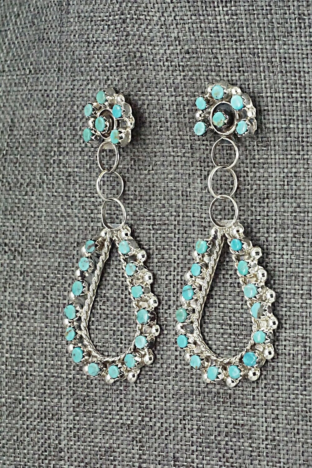 Turquoise & Sterling Silver Earrings - Joanne Cheama