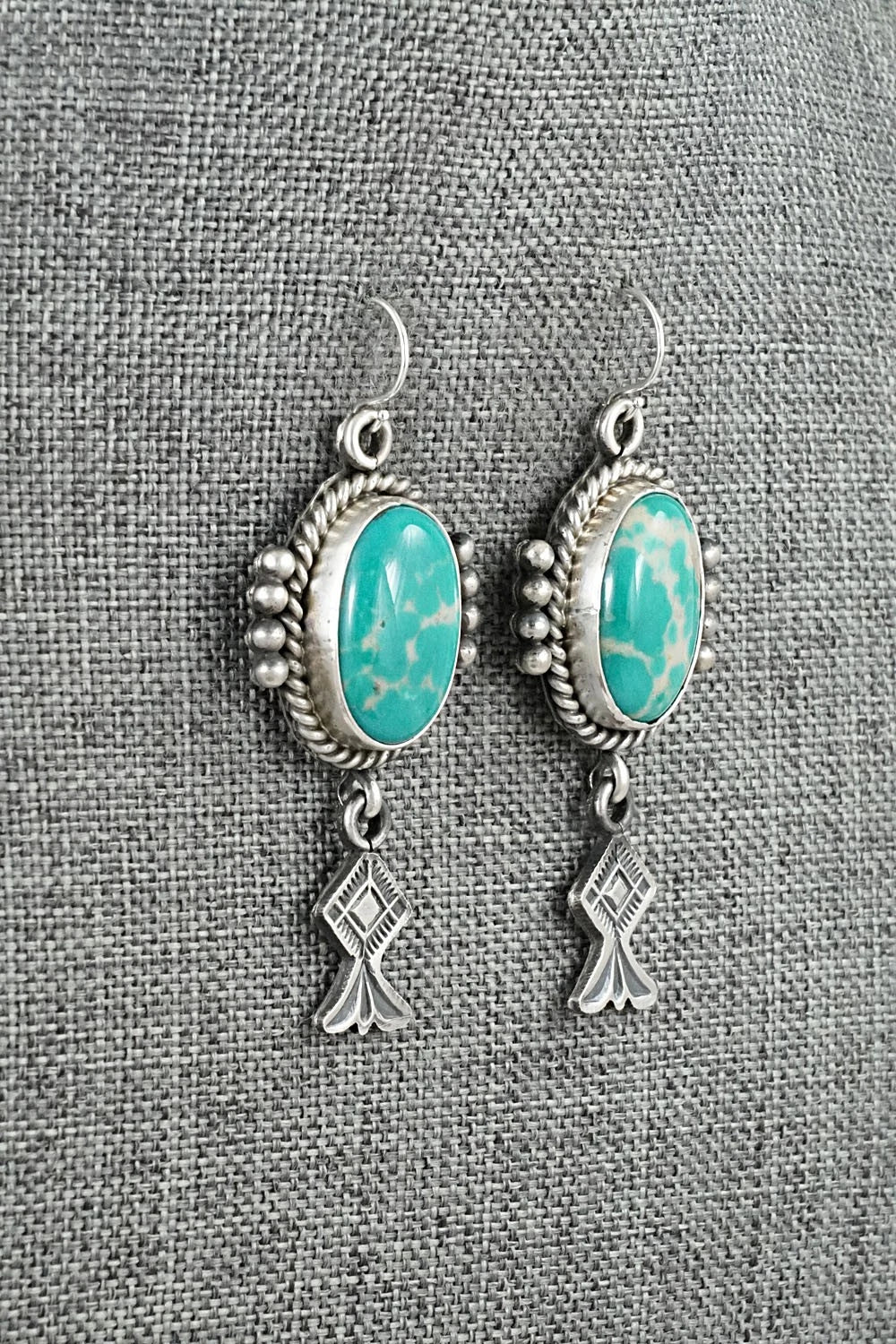 Turquoise & Sterling Silver Earrings - Michael Calladitto