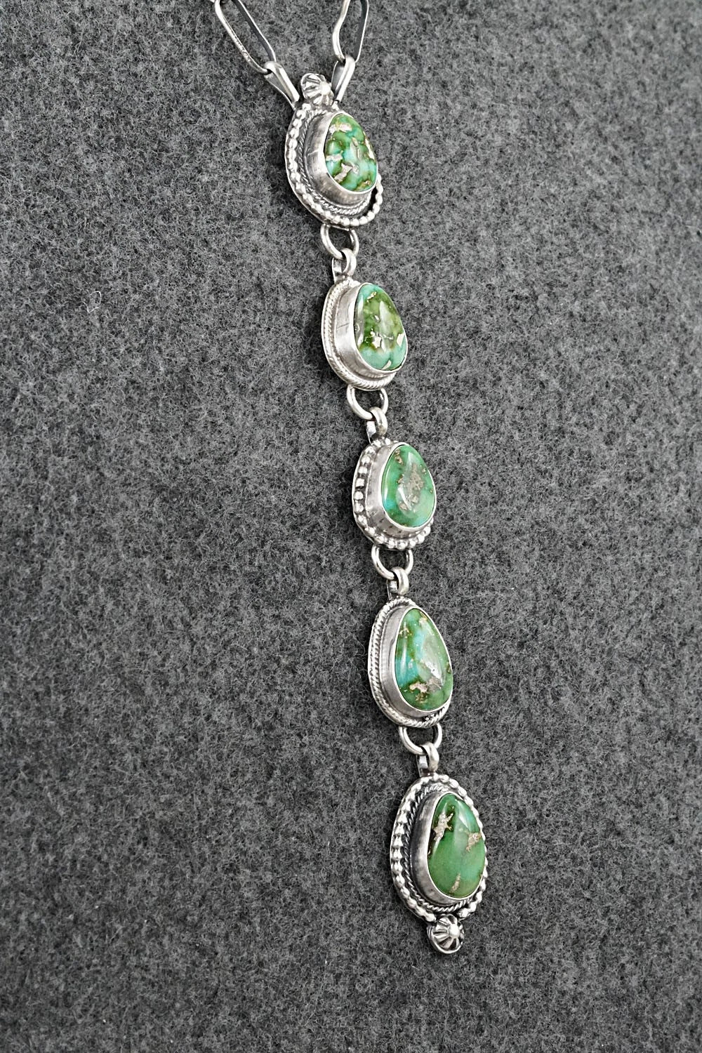 Turquoise & Sterling Silver Necklace - Bobby Johnson
