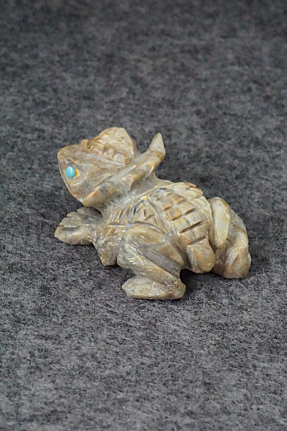 Horned Toad Zuni Fetish Carving - Dana Malani