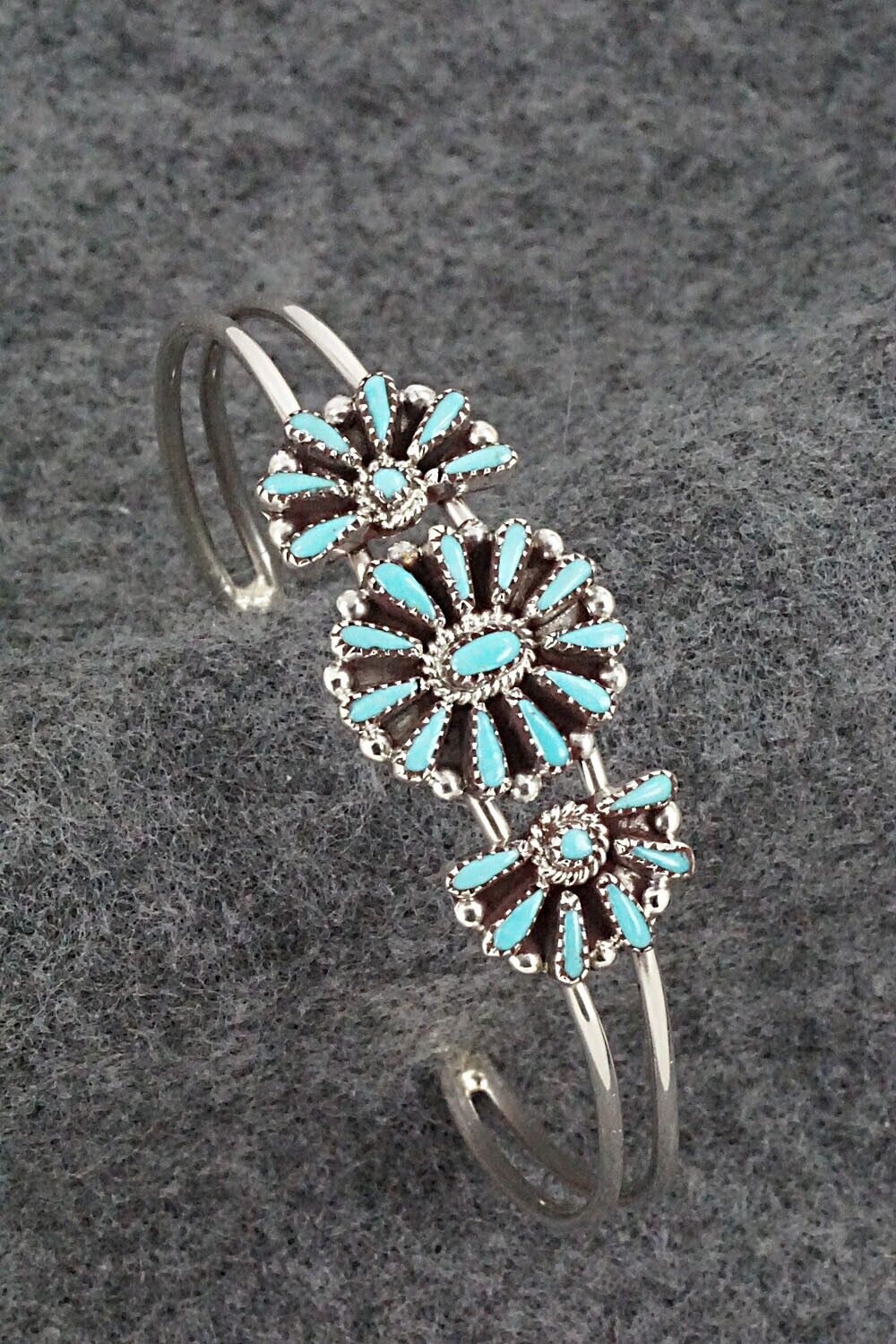 Turquoise & Sterling Silver Bracelet - Judy Wallace