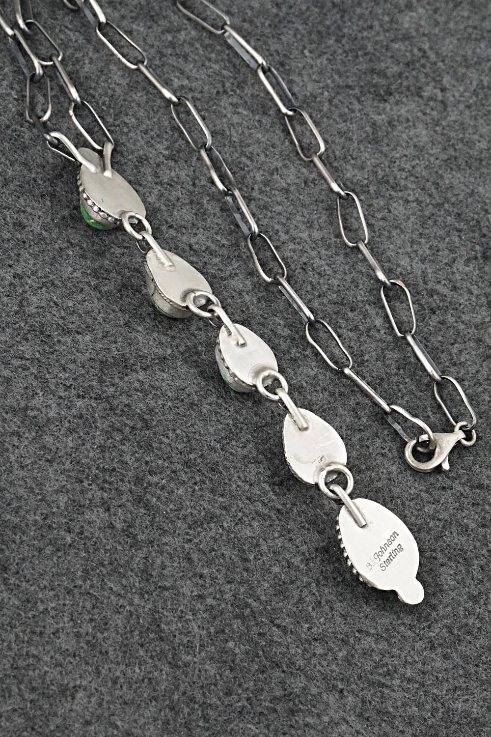 Turquoise & Sterling Silver Necklace - Bobby Johnson