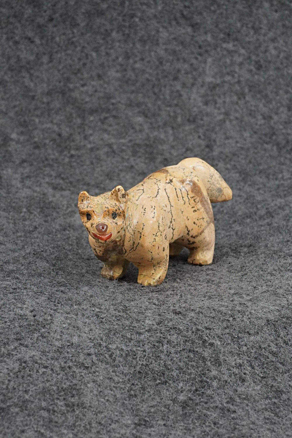 Wolf Zuni Fetish Carving - Freddie Leekya