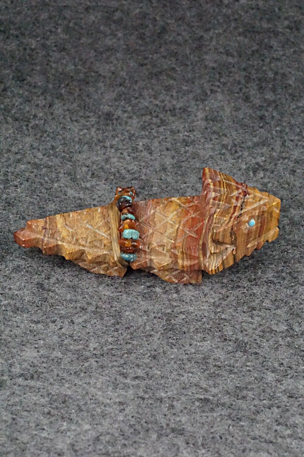 Horned Toad Zuni Fetish Carving - Douglas Martza