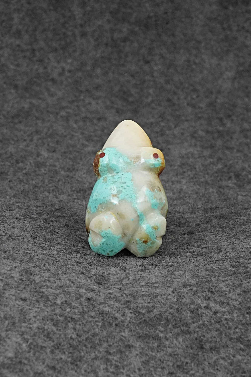 Frog Zuni Fetish Carving - Kenric Laiwekete