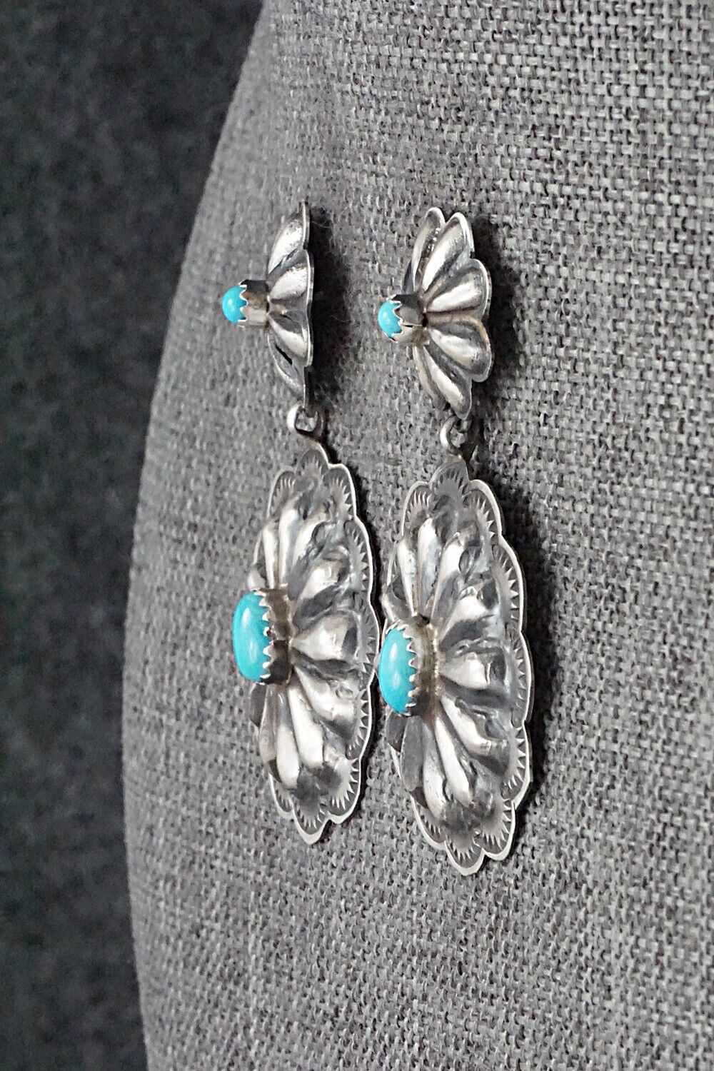 Turquoise & Sterling Silver Earrings - Rita Lee