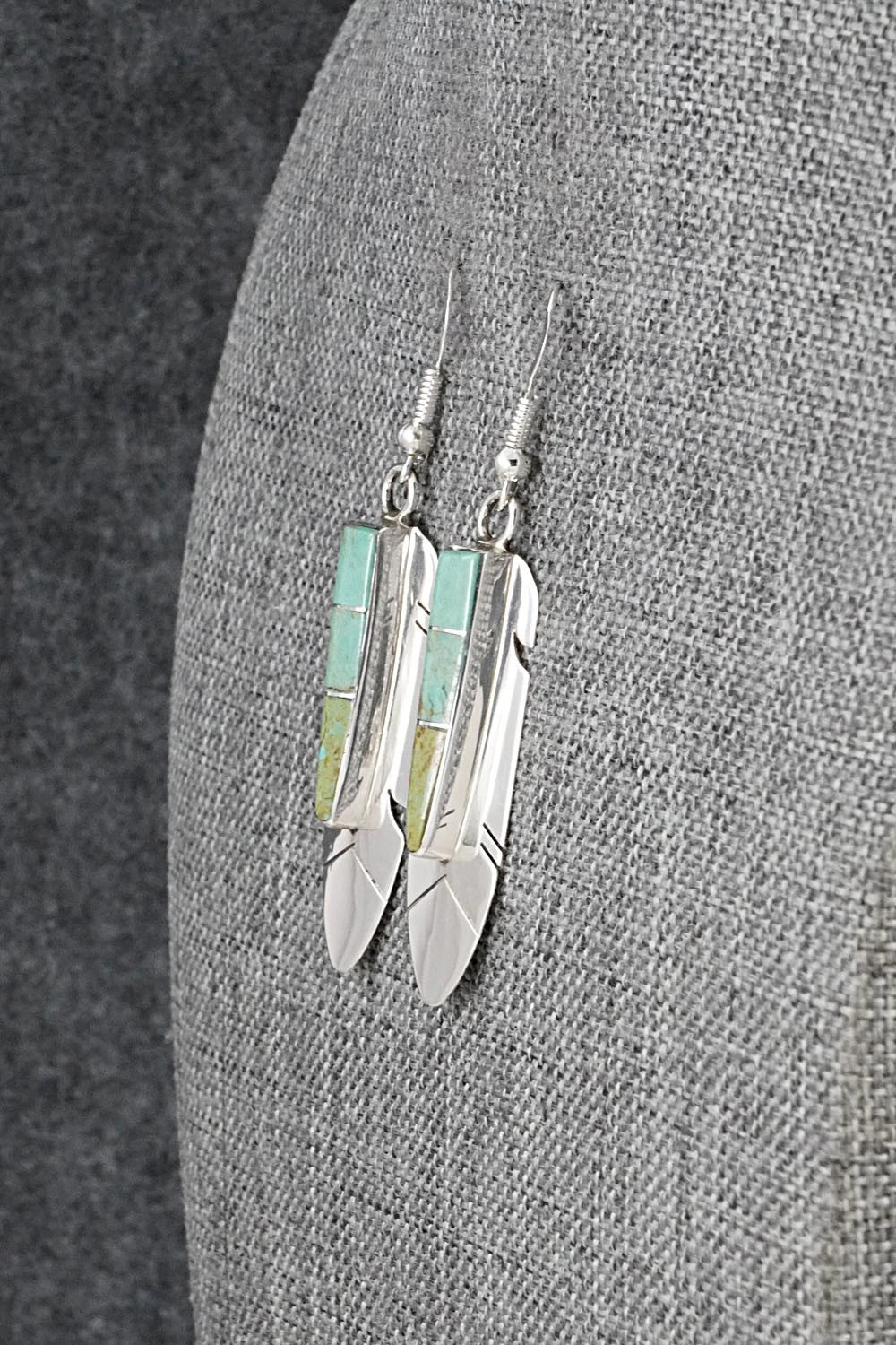 Turquoise & Sterling Silver Earrings - Marilyn Yazzie