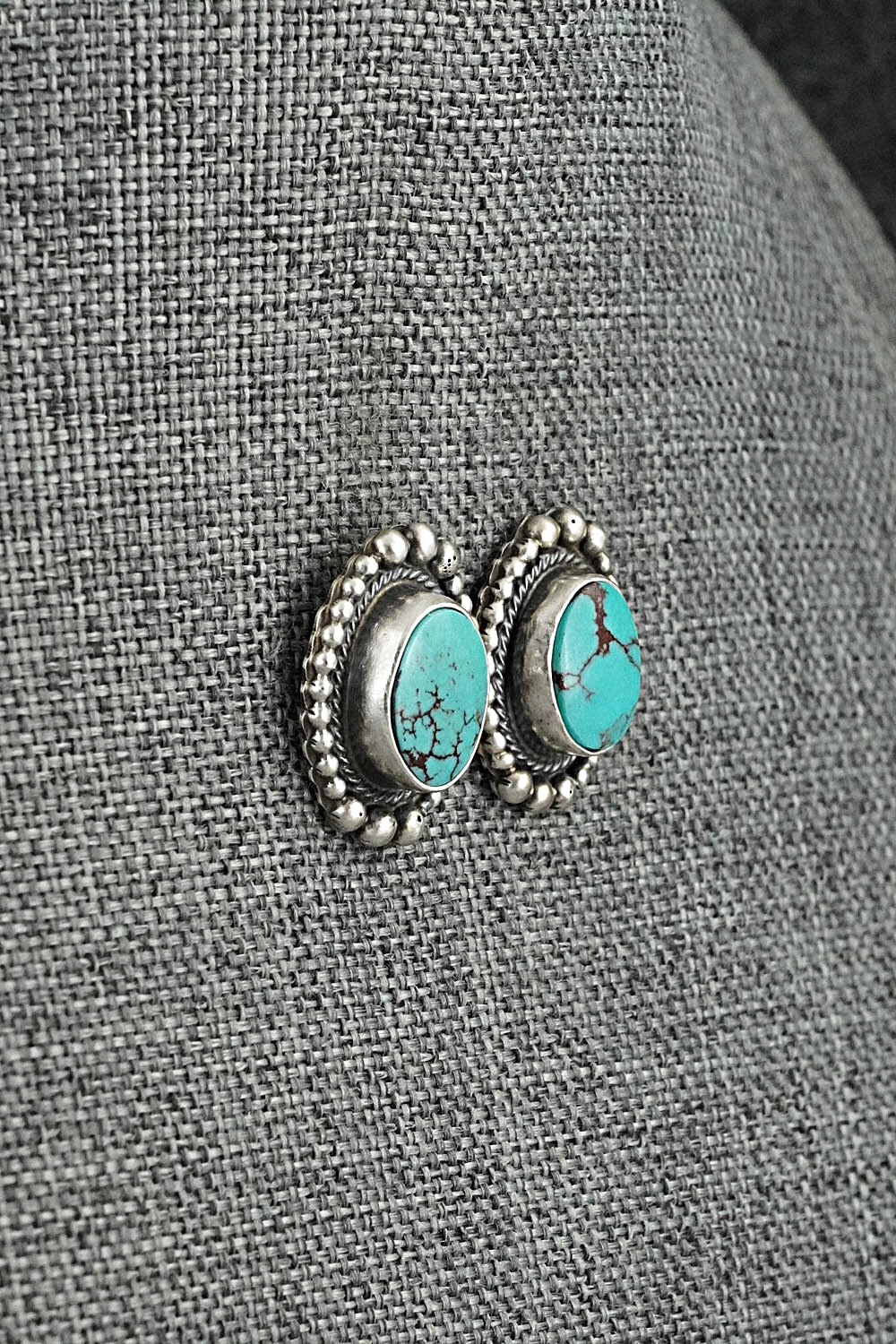 Turquoise & Sterling Silver Pendant and Earrings Set - Kathleen Chavez