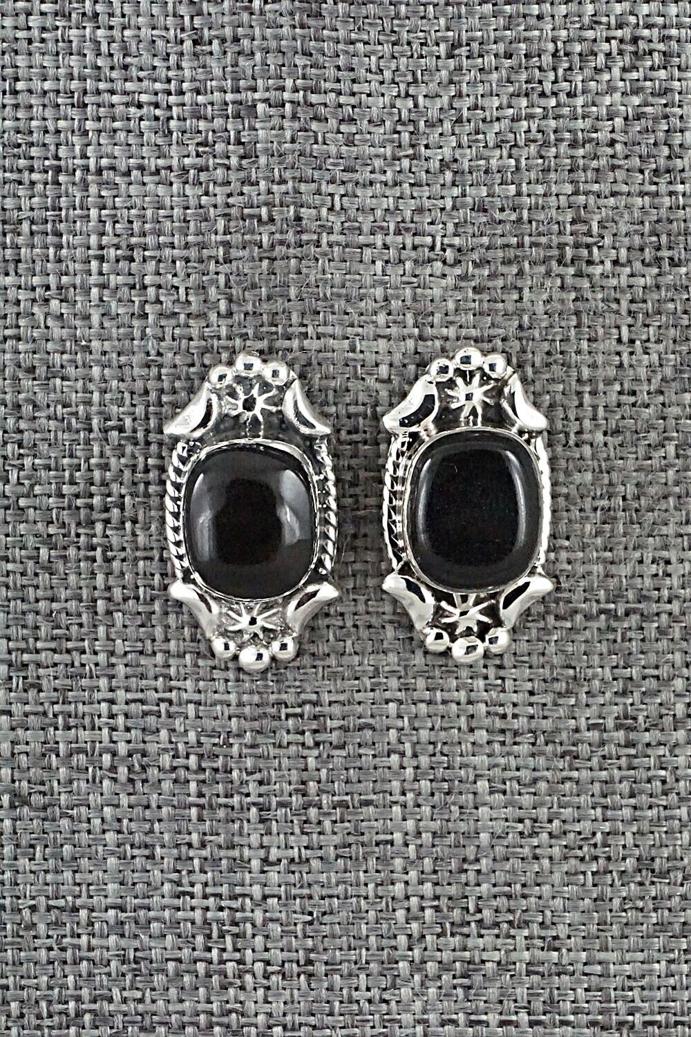 Onyx & Sterling Silver Earrings - Rosie Ross