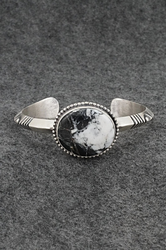 White Buffalo & Sterling Silver Bracelet - Paul Livingston