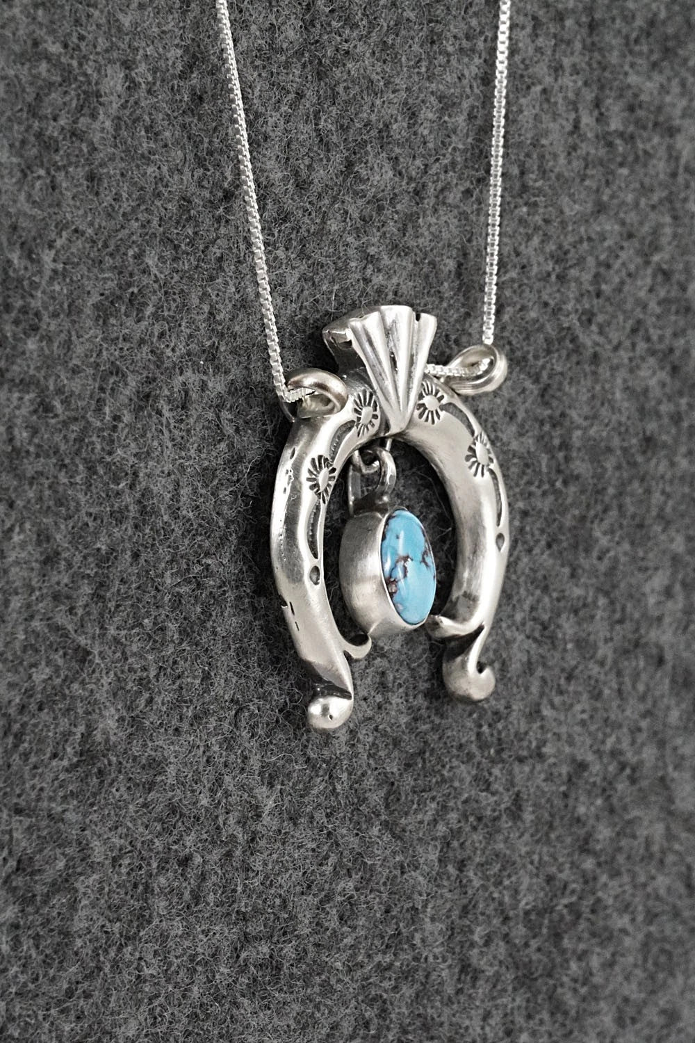 Turquoise & Sterling Silver Necklace - Gary Shorty