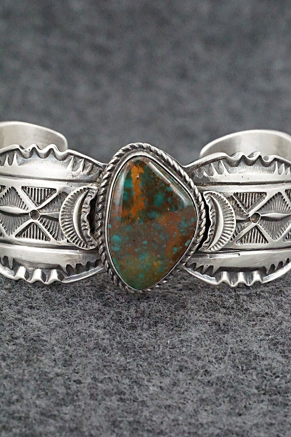 Turquoise & Sterling Silver Bracelet - Leonard Maloney
