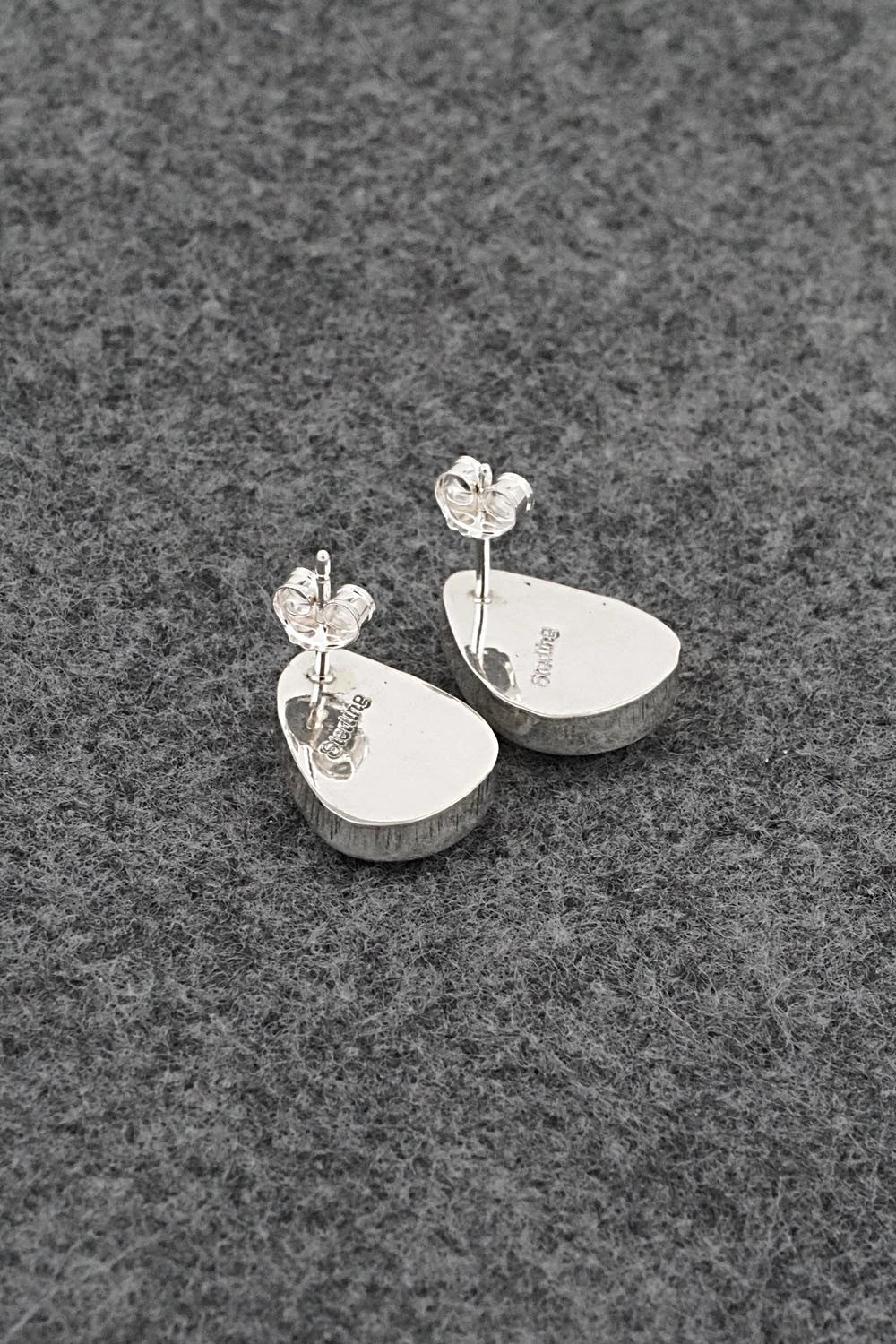 Turquoise & Sterling Silver Earrings - Rosemary Saunders