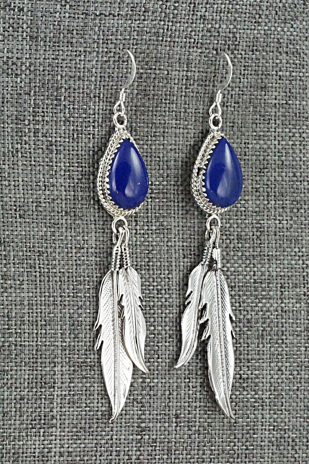 Lapis & Sterling Silver Earrings - Harris Largo