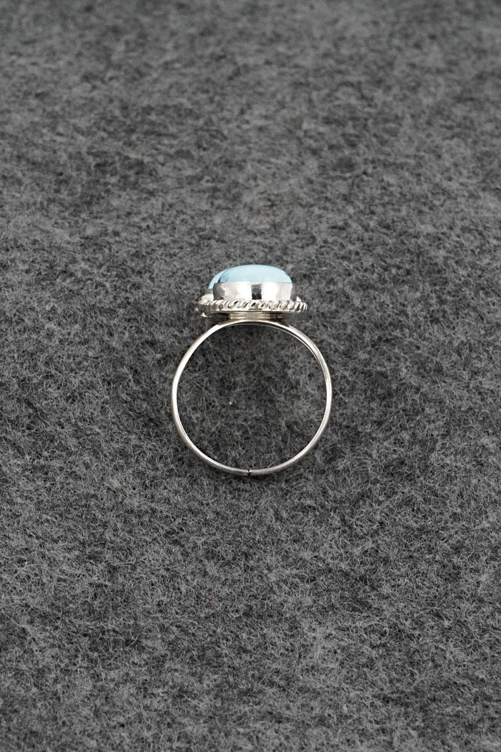 Turquoise & Sterling Silver Ring - Eugene Gruber - Size 6