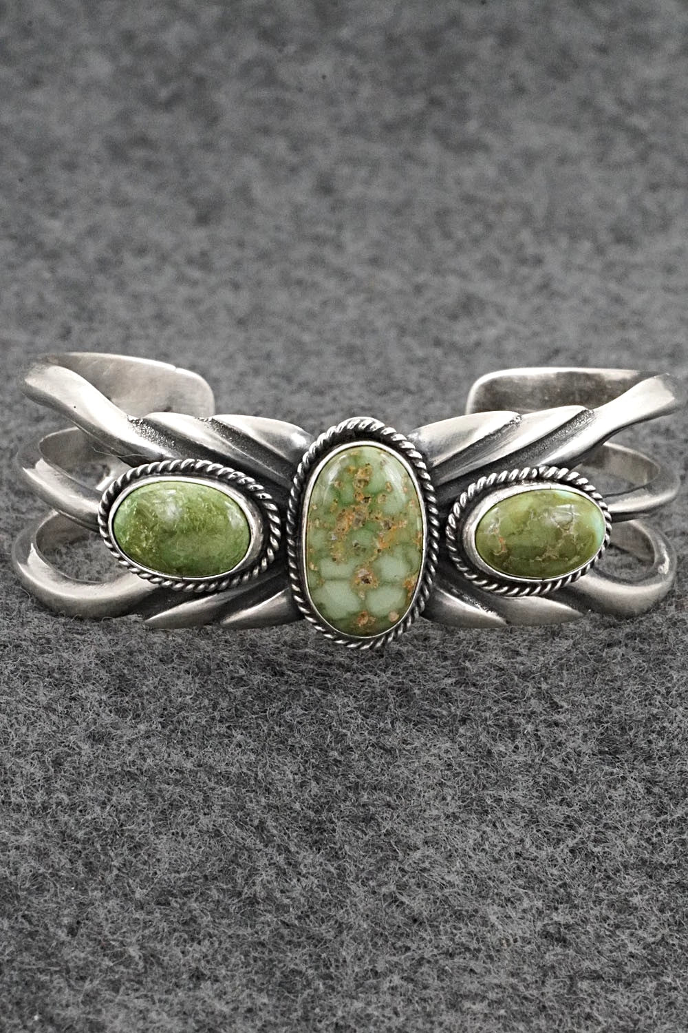 Turquoise & Sterling Silver Bracelet - Eugene Gruber