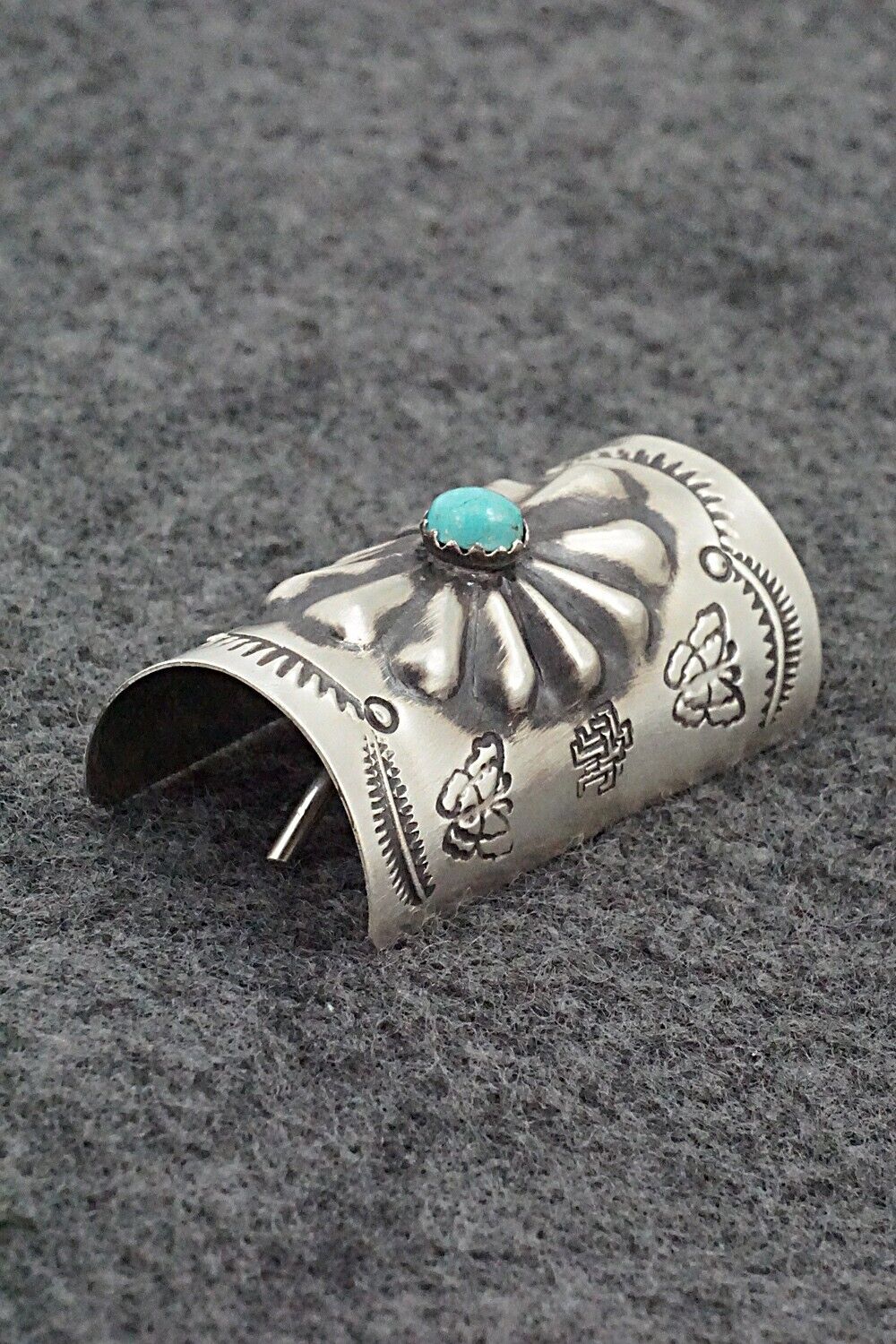 Turquoise & Sterling Silver Hair Pin - Arlene Soce