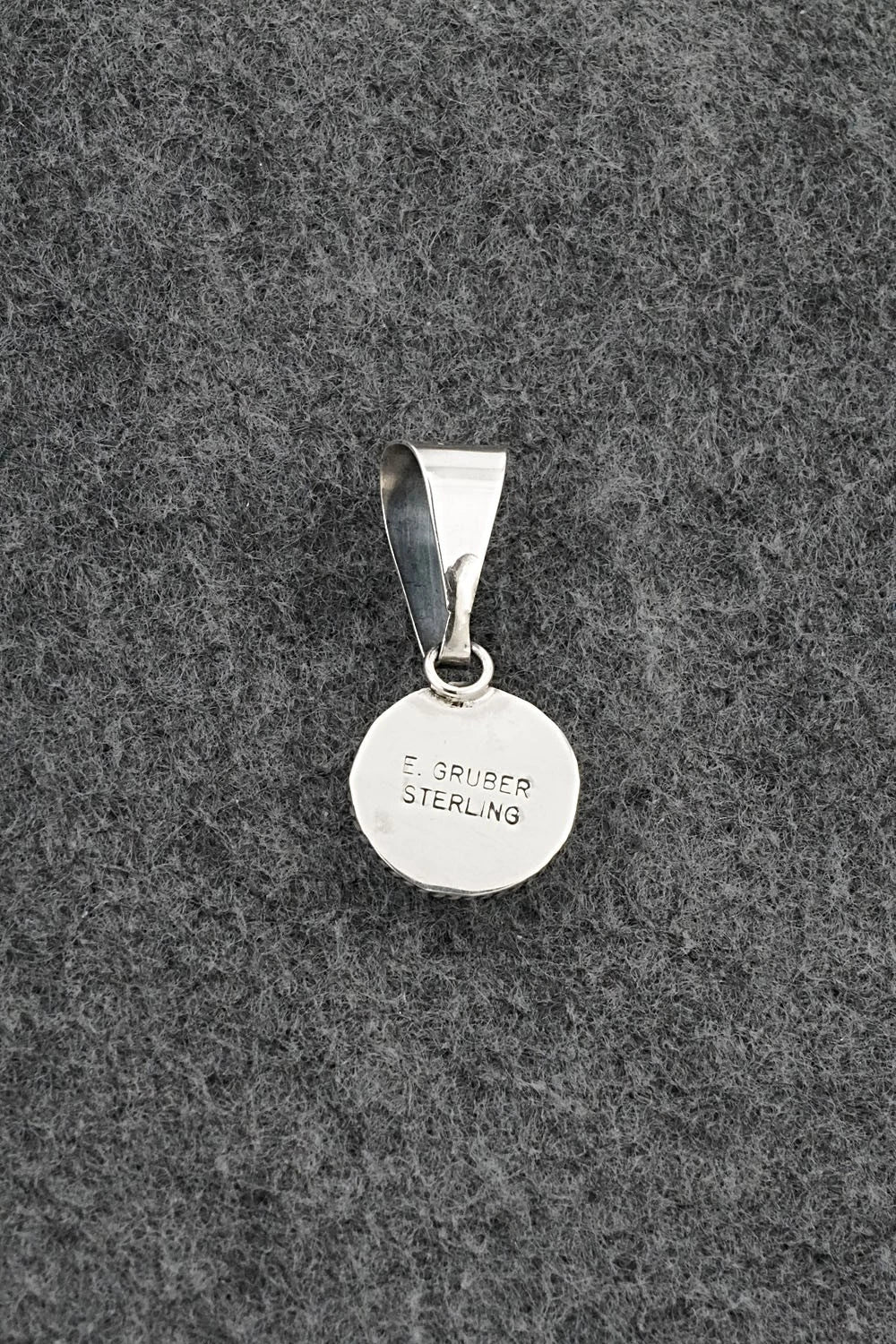 Turquoise & Sterling Silver Pendant - Eugene Gruber