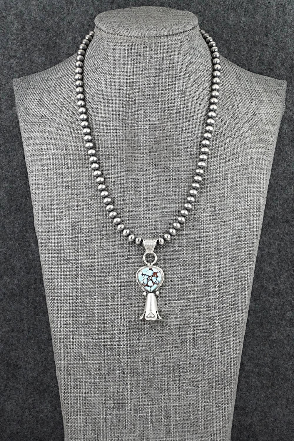 Turquoise & Sterling Silver Necklace - Sharon McCarthy