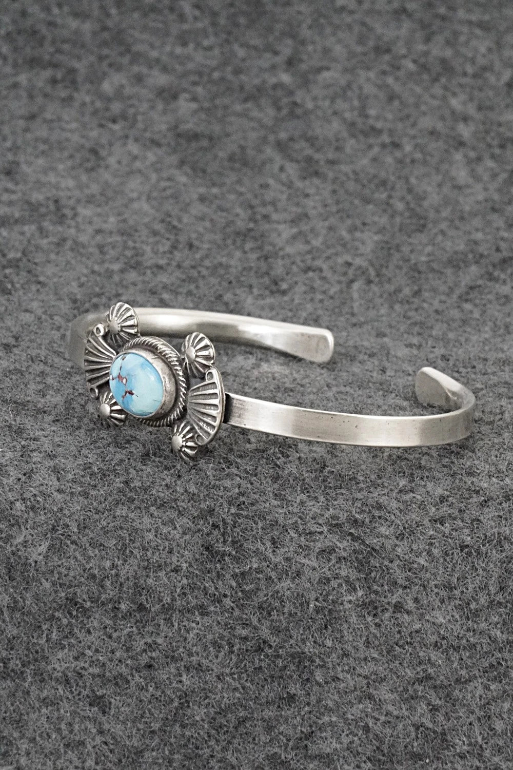 Turquoise & Sterling Silver Bracelet - Genevieve Francisco