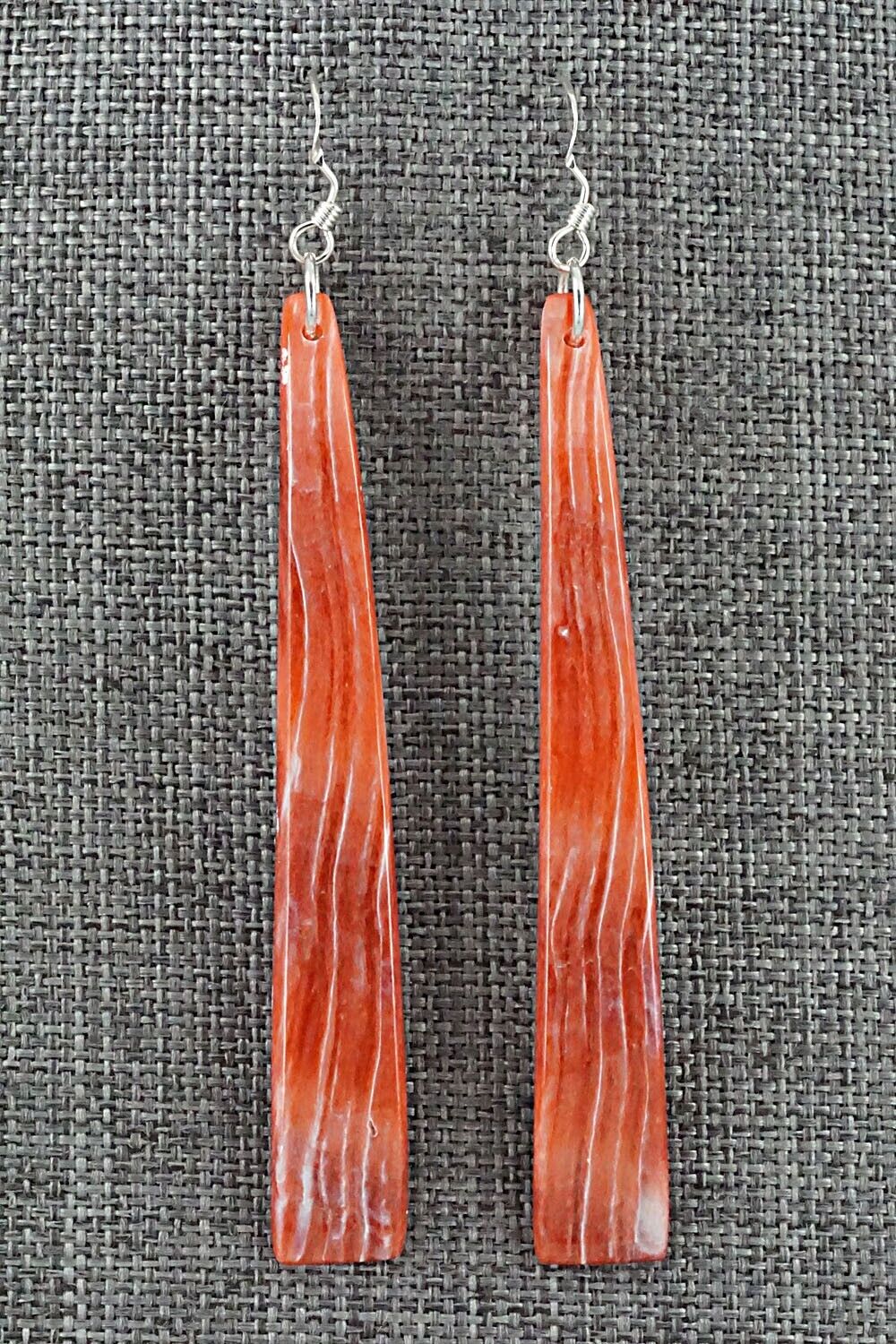 Spiny Oyster & Sterling Silver Earrings - Jesus Espino
