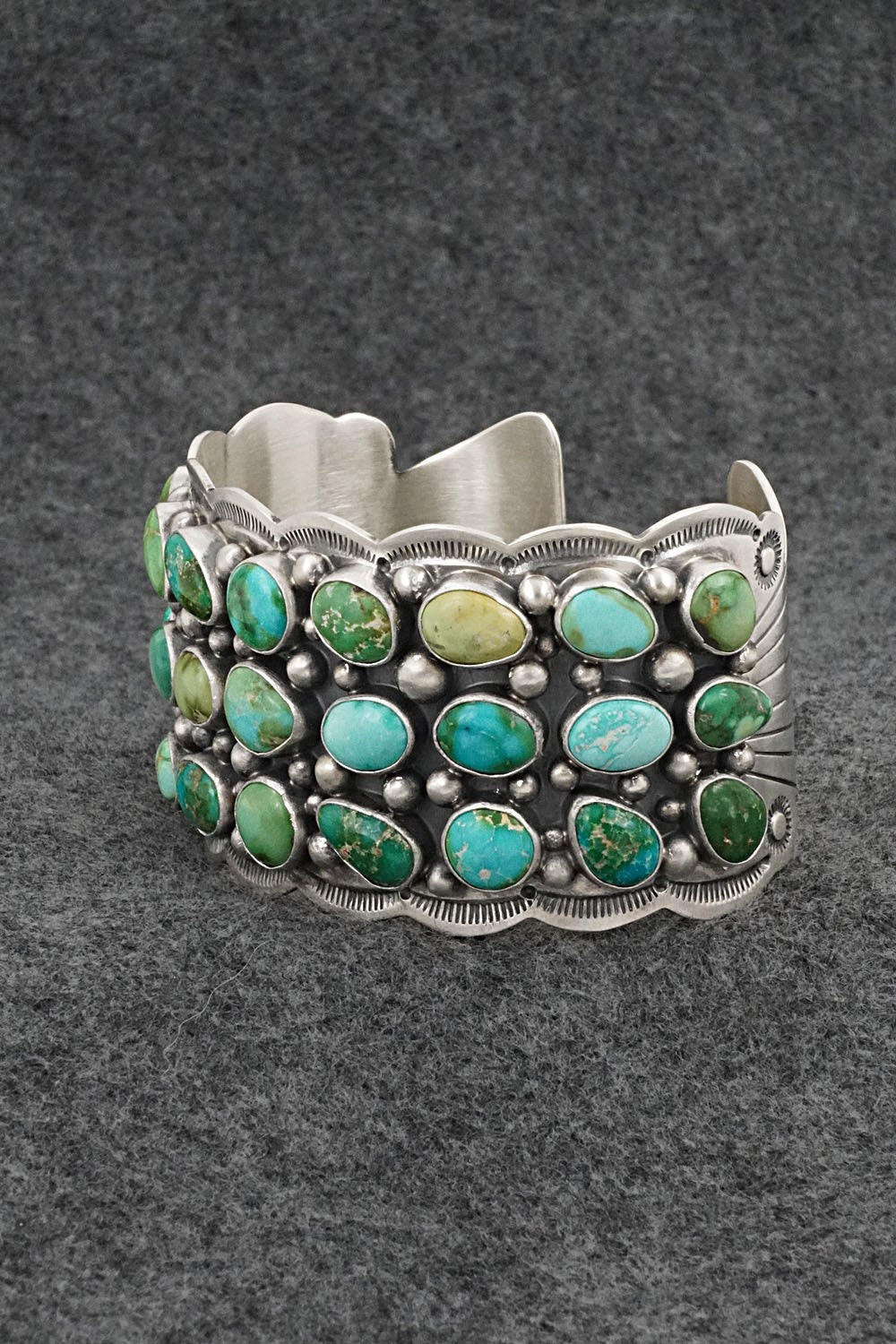 Turquoise & Sterling Silver Bracelet - Tom Lewis
