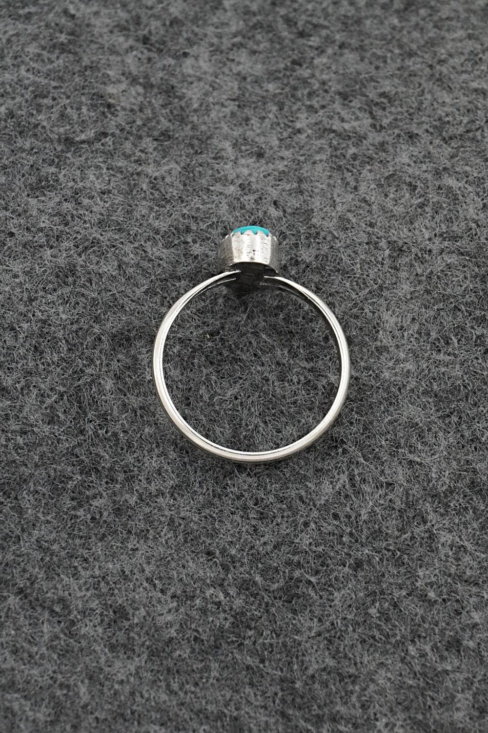Turquoise & Sterling Silver Ring - Matthew Gordon - Size 6.5