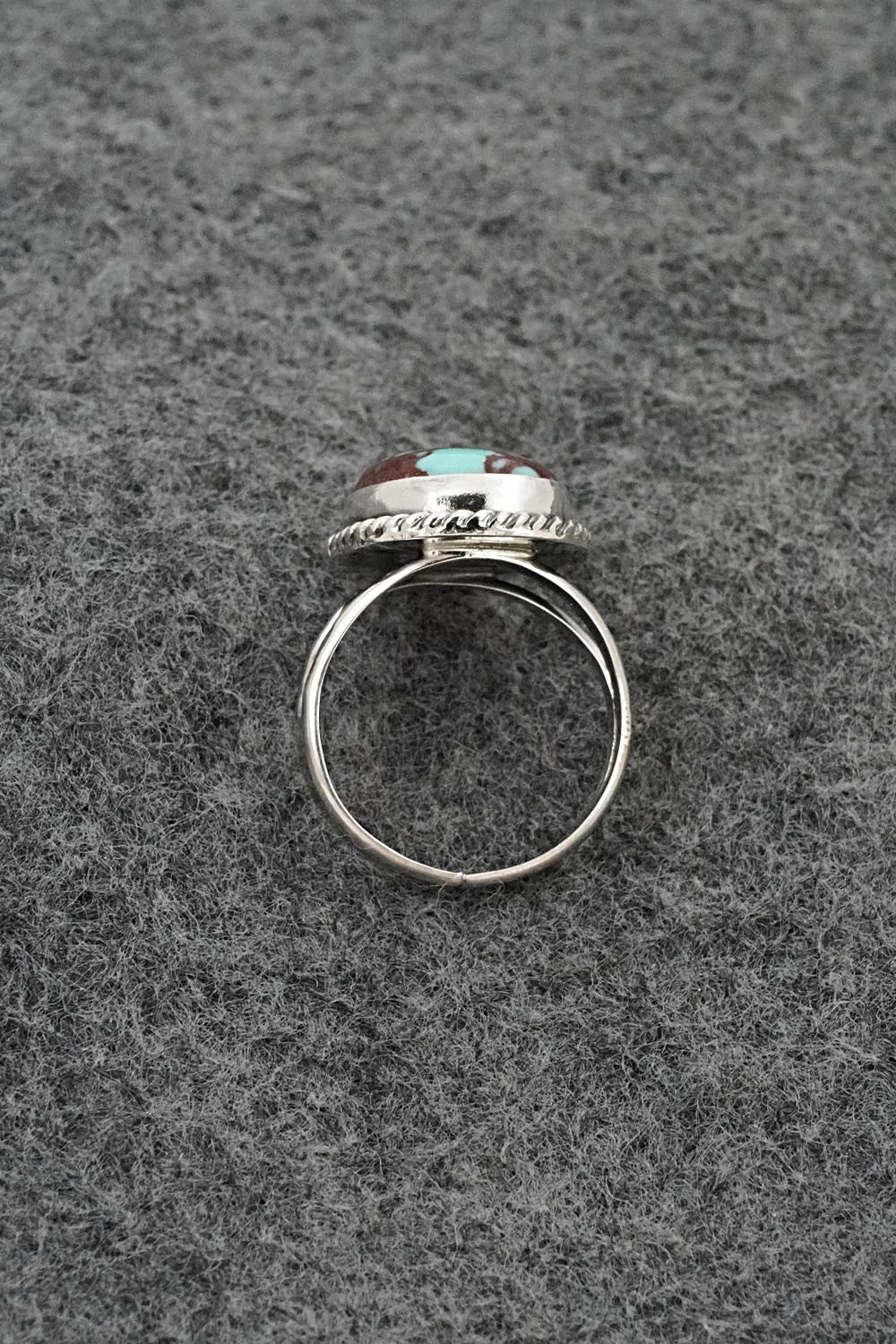 Turquoise & Sterling Silver Ring - Eugene Gruber - Size 5