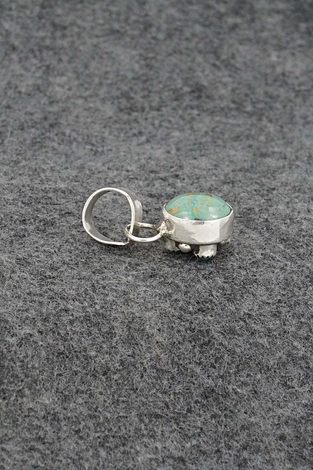 Turquoise & Sterling Silver Pendant - Priscilla Reeder