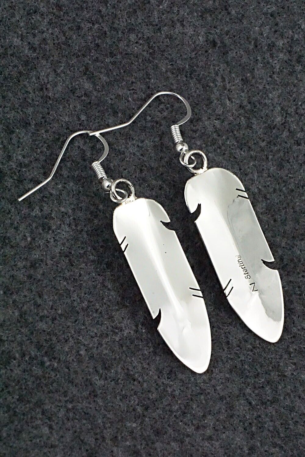 Turquoise & Sterling Silver Inlay Earrings - Marilyn Yazzie