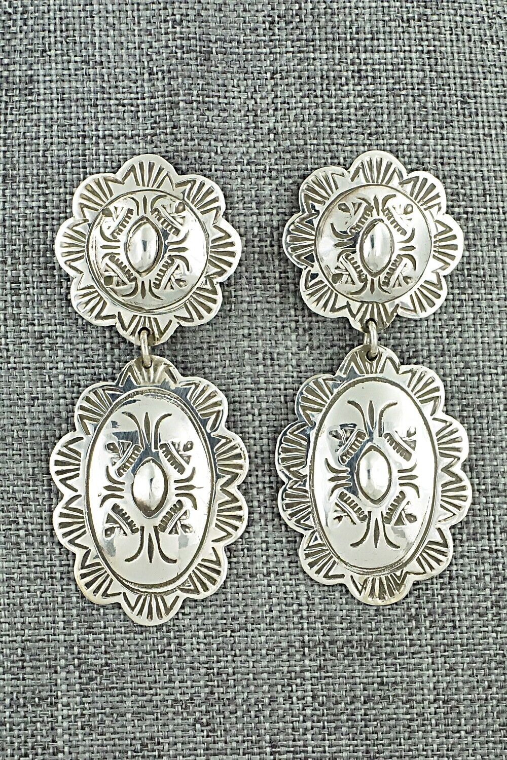 Sterling Silver Earrings - Bertha Begay