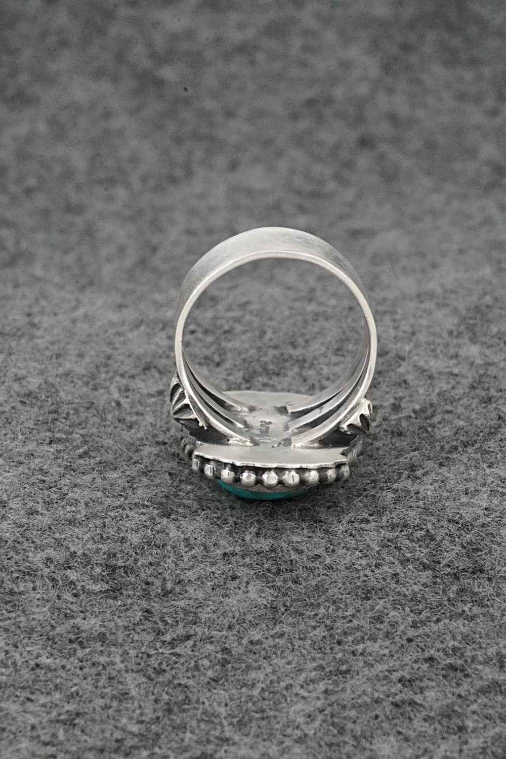 Turquoise & Sterling Silver Ring - Darrin Livingston - Size 8.5