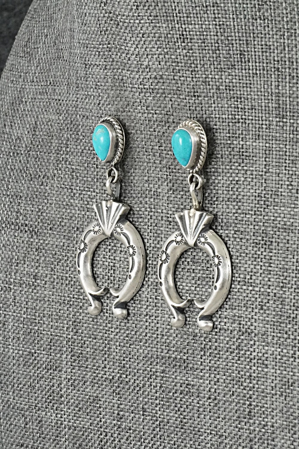Turquoise & Sterling Silver Earrings - Sharon McCarthy