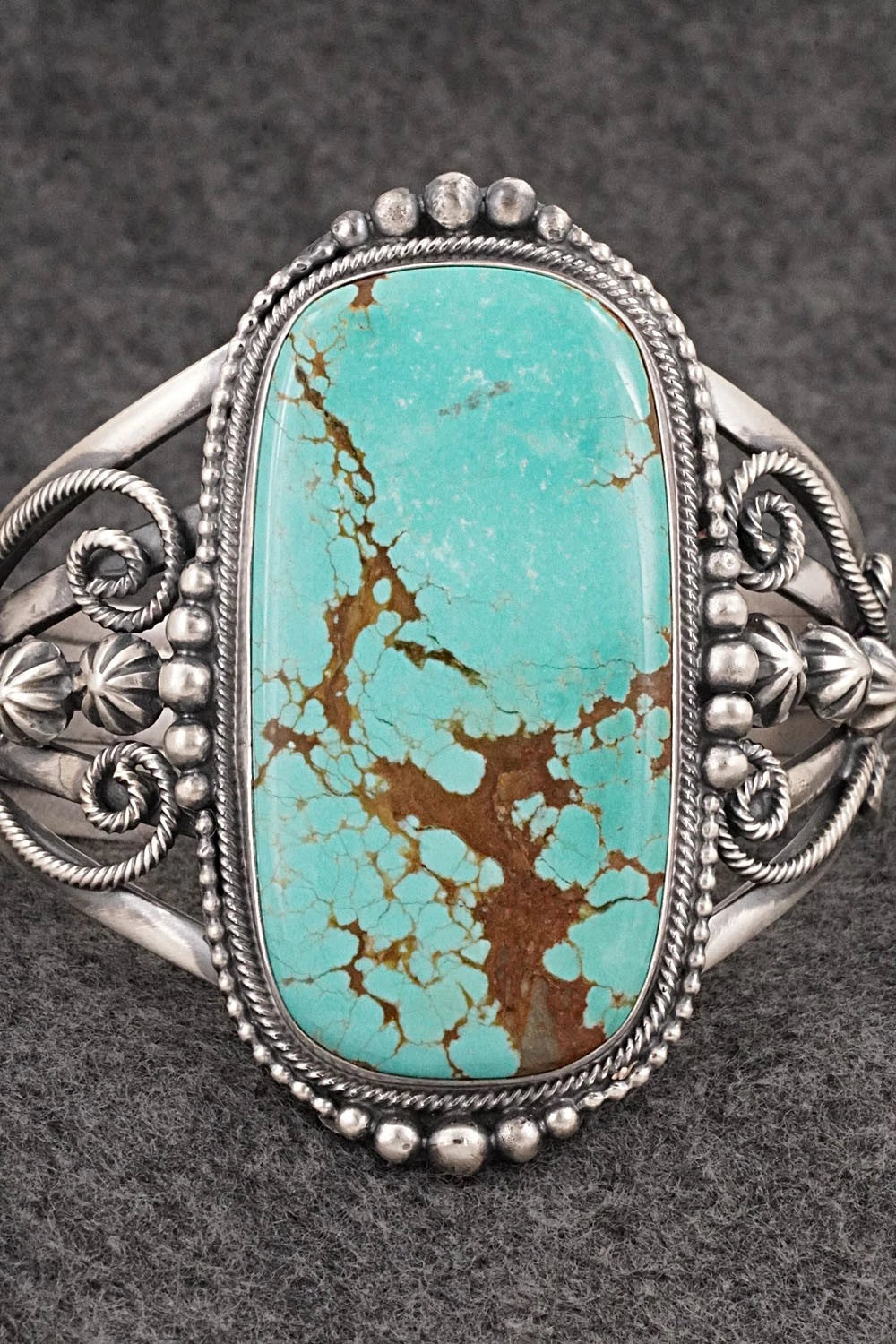 Turquoise & Sterling Silver Bracelet - Bobby Johnson