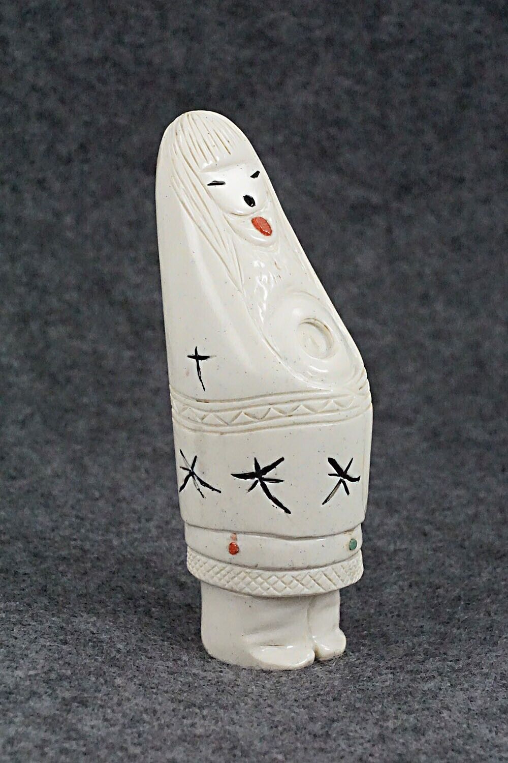 Corn Maiden Zuni Fetish Carving - Sandra Quandelacy