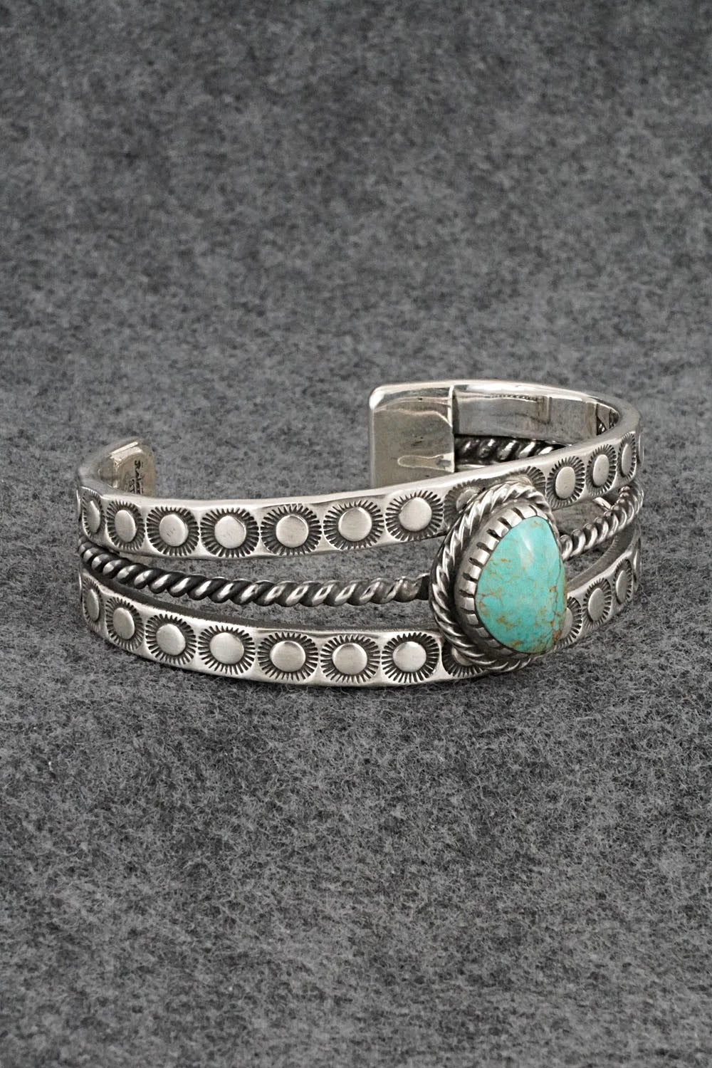 Turquoise & Sterling Silver Bracelet - Roland Dixson