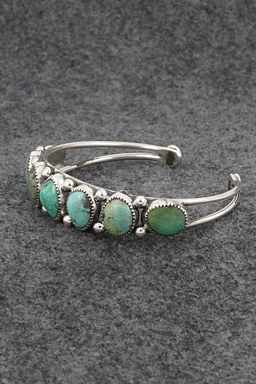 Turquoise & Sterling Silver Bracelet - Priscilla Reeder
