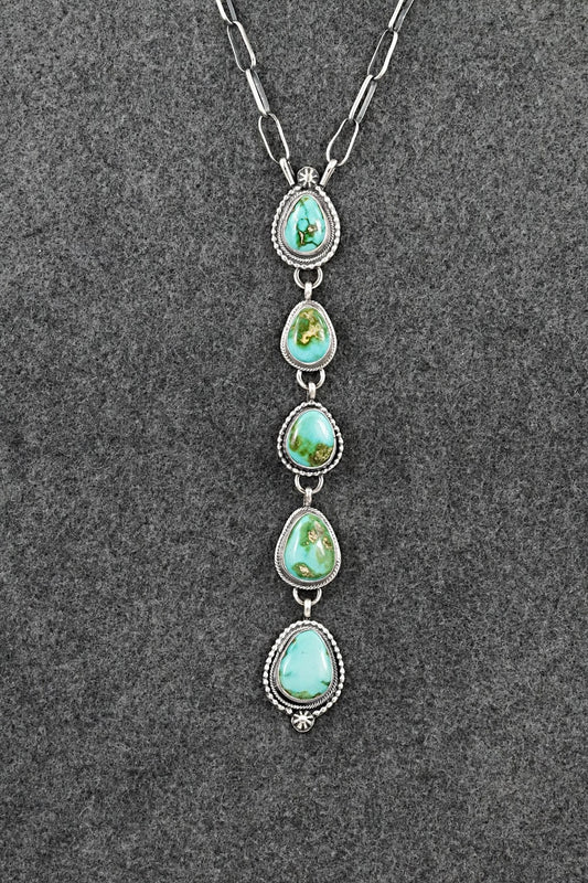 Turquoise & Sterling Silver Necklace - Bobby Johnson