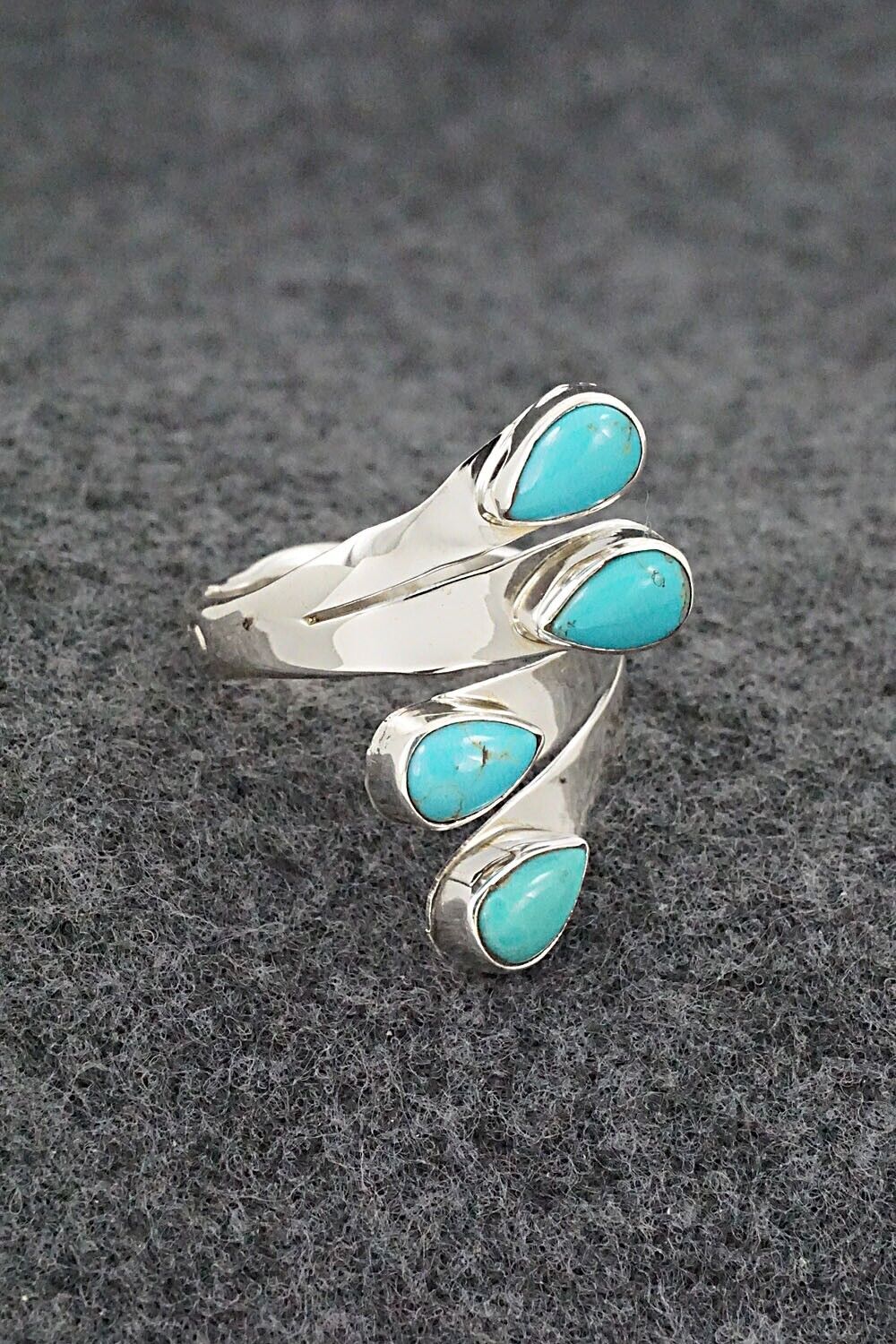 Turquoise & Sterling Silver Ring - Thomas Yazzie - Size 9