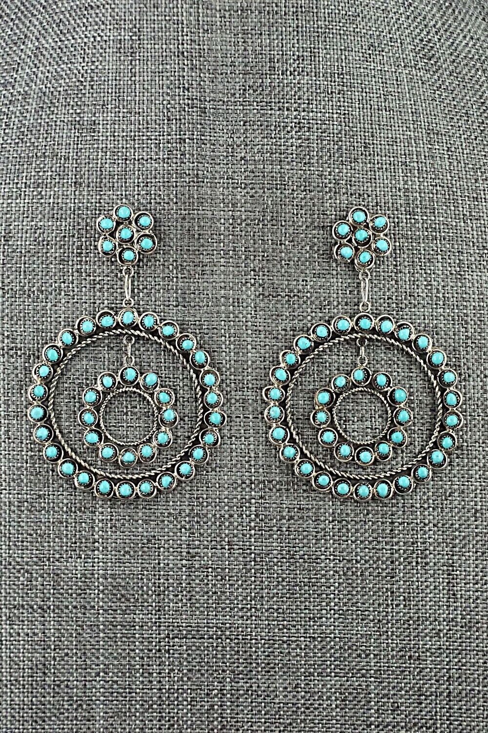 Turquoise & Sterling Silver Earrings - Waylon Johnson