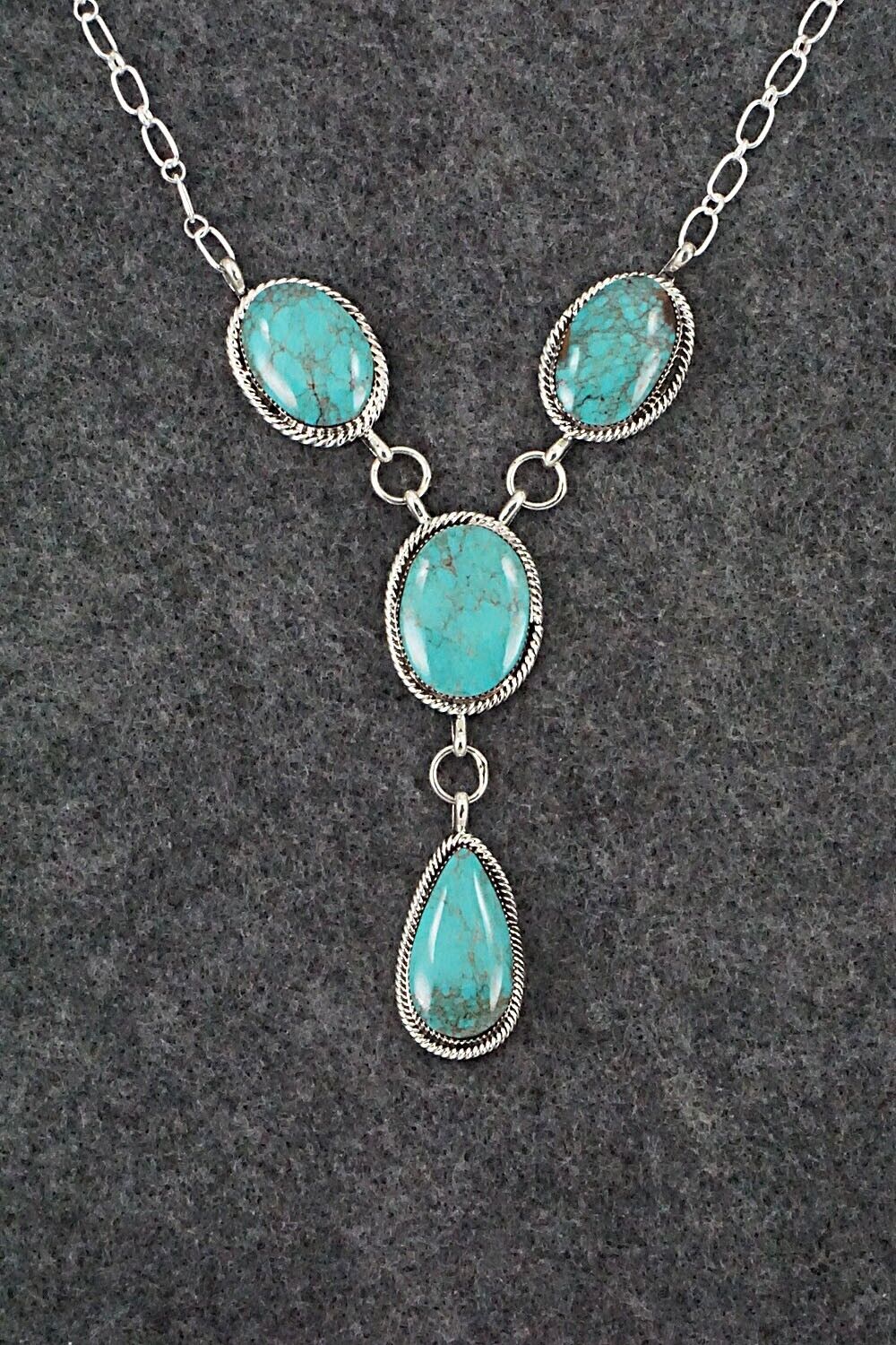 Turquoise & Sterling Silver Necklace - Sheena Jack