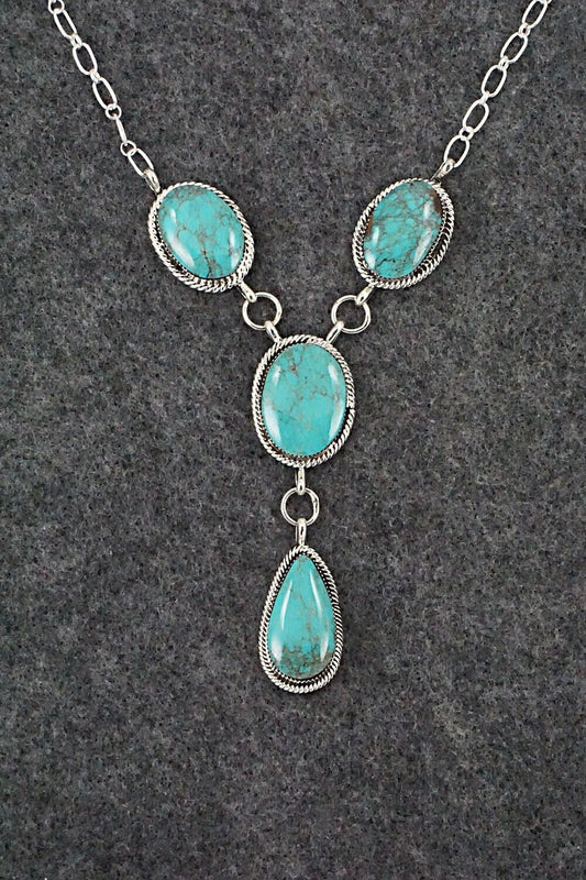 Turquoise & Sterling Silver Necklace - Sheena Jack