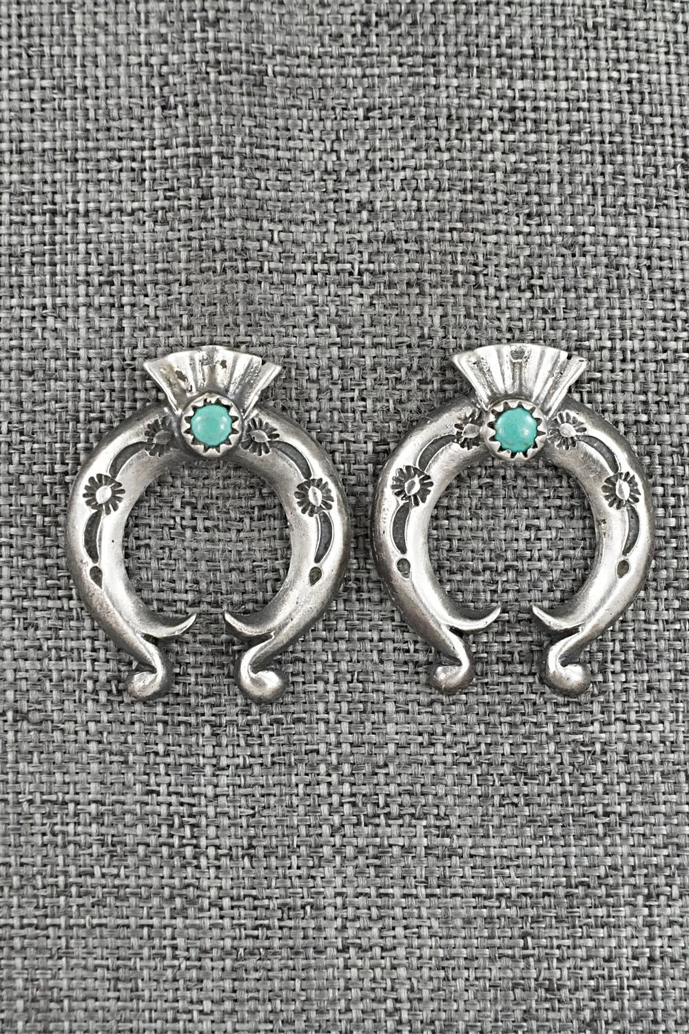Turquoise & Sterling Silver Earrings - Adrienne Gordon