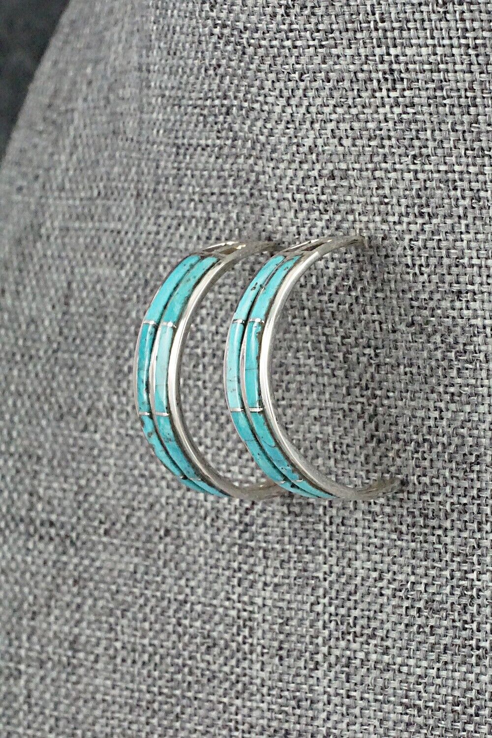 Turquoise & Sterling Silver Earrings - Andrew Enrico