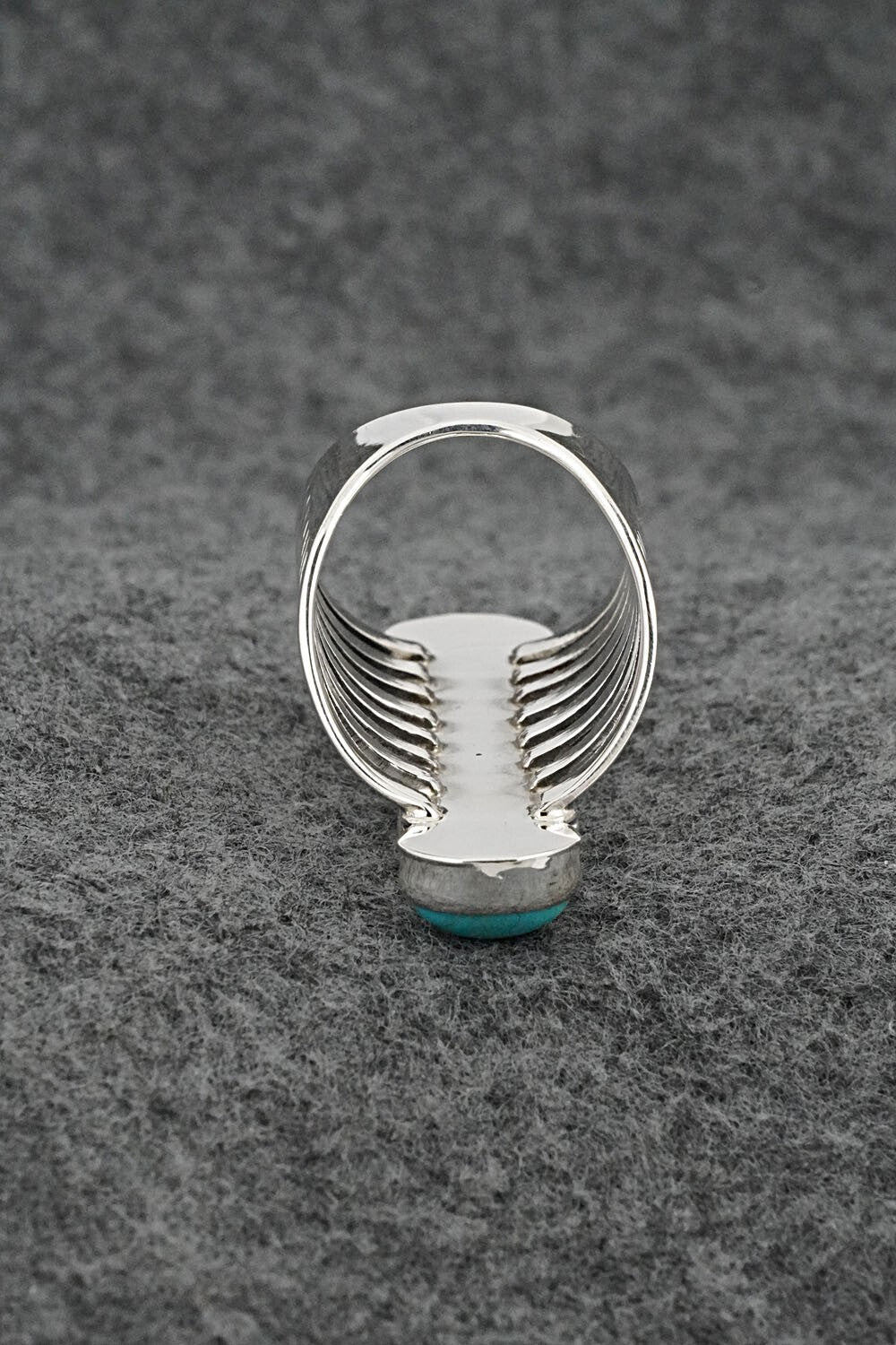 Turquoise & Sterling Silver Ring - Thomas Yazzie - Size 9