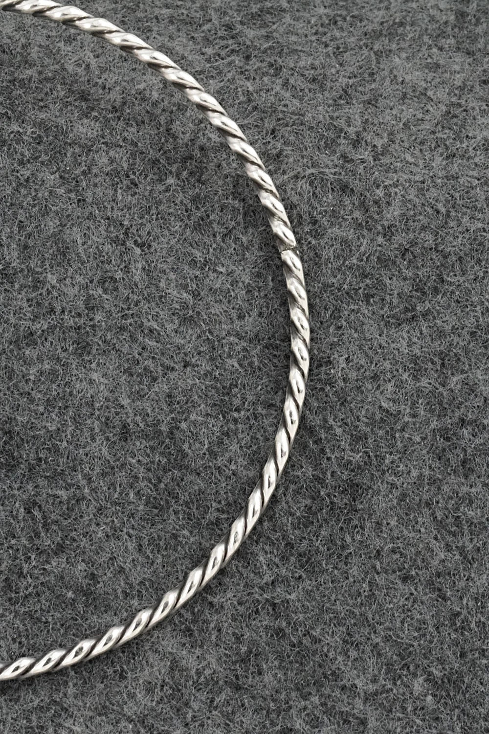 Sterling Silver Bangle Bracelet - Elaine Tahe