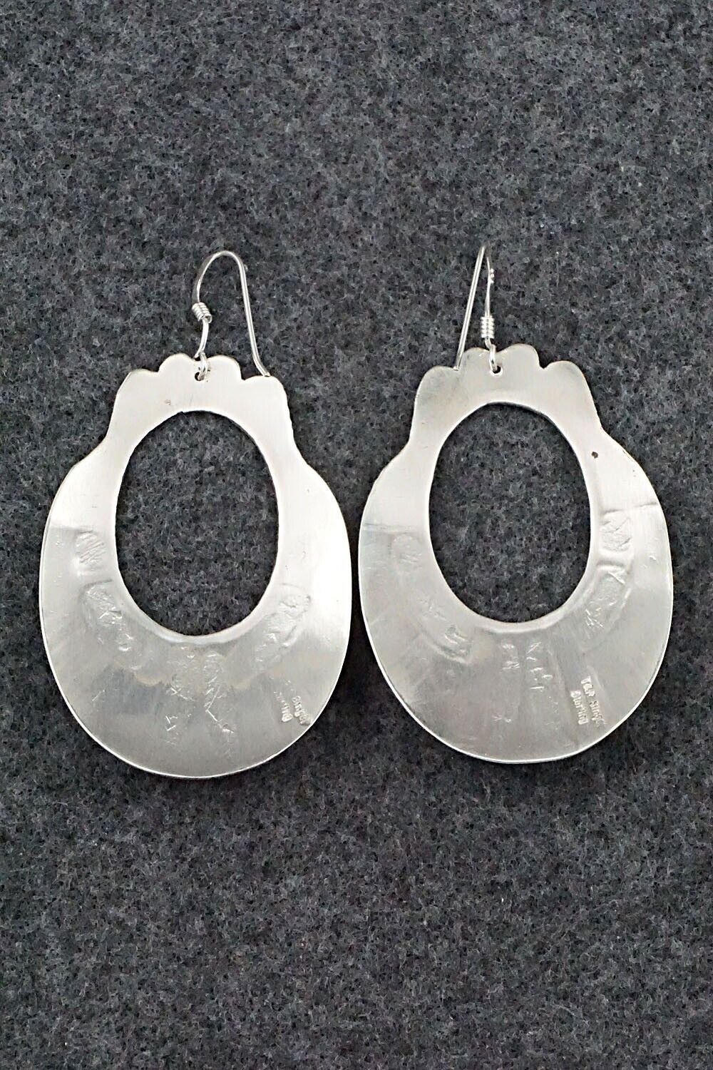 Turquoise & Sterling Silver Earrings - Rosita Singer
