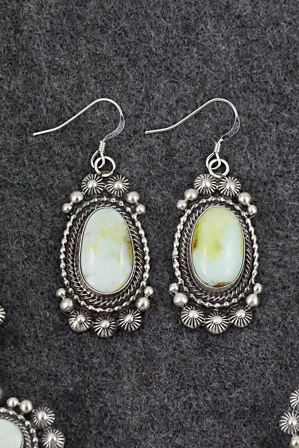 Variscite & Sterling Silver Squash Blossom Set - Tom Lewis