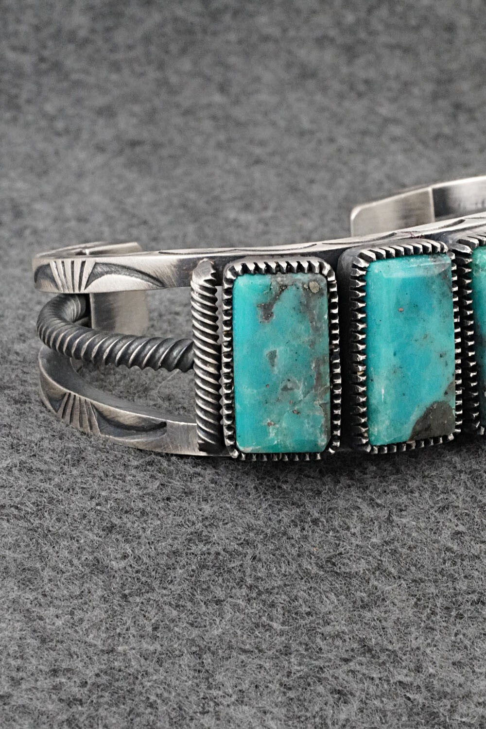 Turquoise & Sterling Silver Bracelet - Mark Yazzie