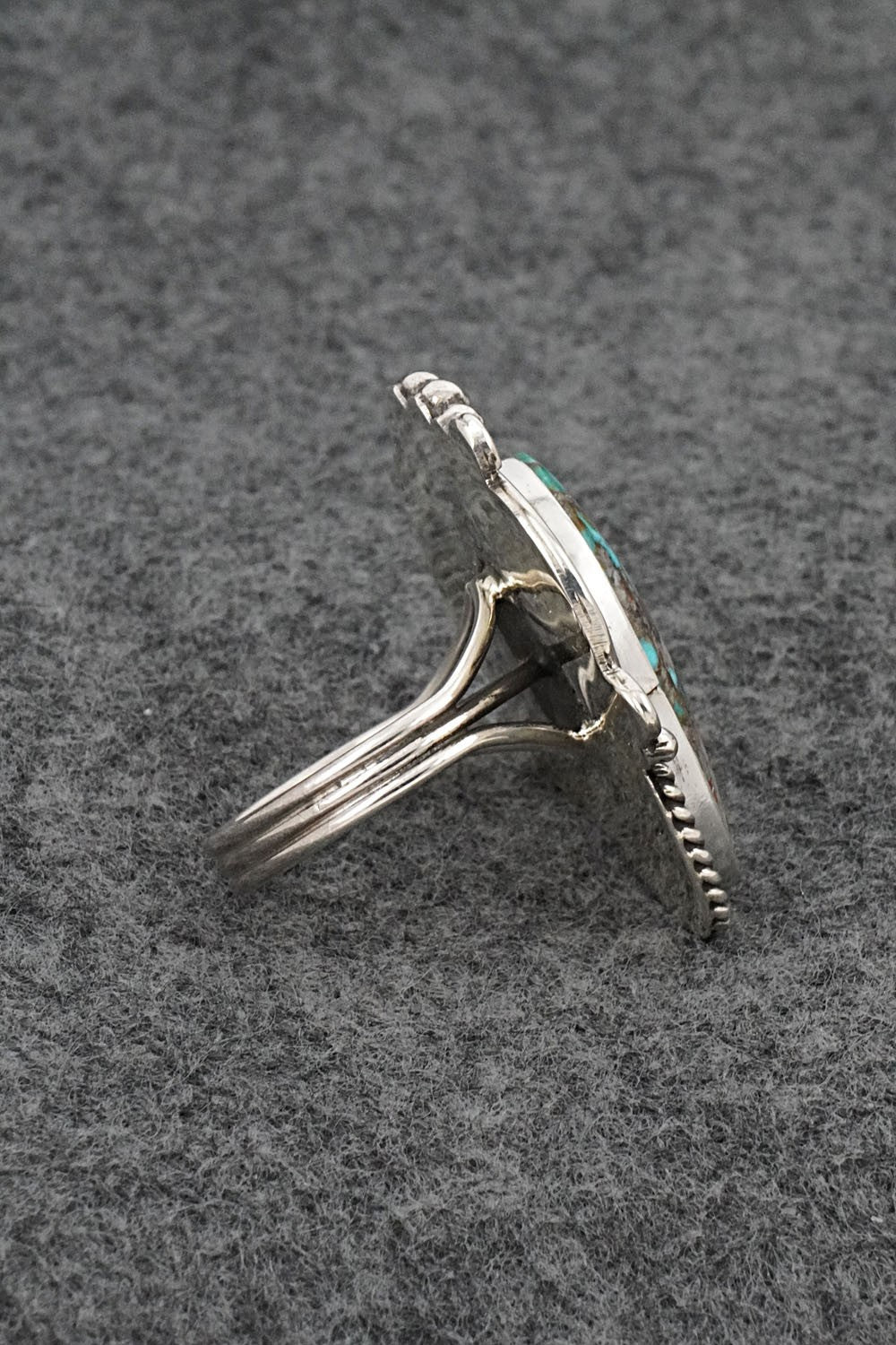 Turquoise & Sterling Silver Ring - Rena Begay - Size 9
